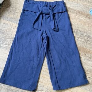 Janie and Jack Navy Blue faux Tie-Waist Pants